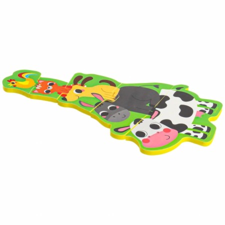 Soft puzzle for kids "Pyramid: Farm animals", 5 parts, crumb I-14