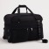 Road bag on wheels, a lightning department, with an increase, 2 outer pockets, a long belt, black color