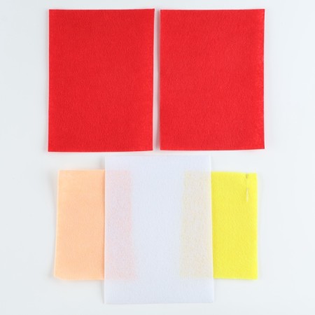 New Year's set to create a toy made of felt "New Year! Red gnome "-3