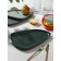 Ceramic non-standard ceramic form “dark green”, 28 x 22 cm, green color