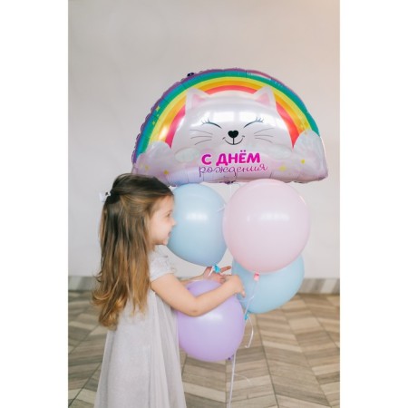 Foil ball 23 "Rainbow", with a substrate-4