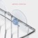 Corner shaft, 19 × 19 × 5.5 cm, on vacuum suction cups, chrome color