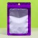 SIP-LOK package with a window, with euroslot, purple, 10 x 14 cm