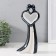 Souvenir Ceramics "One Love for Two" Black and White 24x11.5x5.5 cm