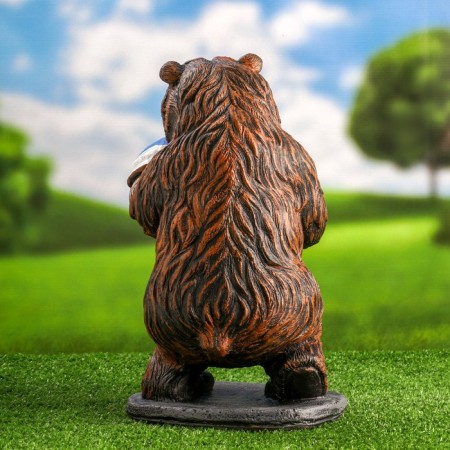 Garden figure "Bear Boxer" 35x24x18cm-3