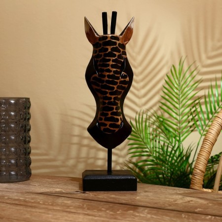 Mask "Zebra" on a stand, Albezia 40 cm-1