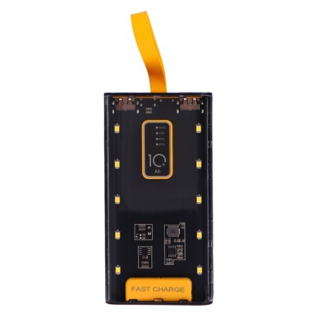 External battery CRR-32, 10000 mAh, 2USB, Type-C, 2 A, display, black-2