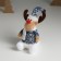 Souvenir Textile "Deer in a knitted blue fur coat" 7.5x8x13.5 cm