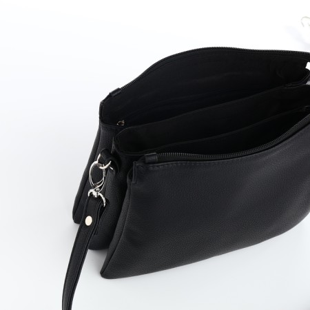 Female bag on a valve, black color-6