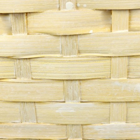 Wicker basket, d26 x 13 x 11 cm, yellow, bamboo-4