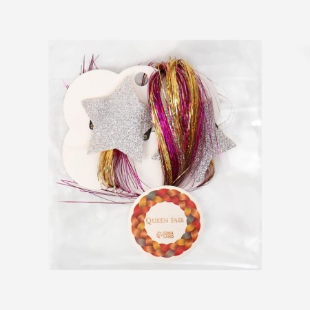Set of hair decor "Star", on a hairpin, 2 pcs, 40 cm, multi -colored-7