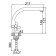 ACCOONA A4478 kitchen mixer, two -wound, with a nut, silumin, chrome