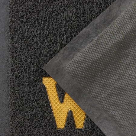 Rug -shaped shade of Welcome, with a edging, 38 × 58 cm, color gray color-3
