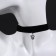 Choker "Strazinka" star, white color in silver, 37 cm