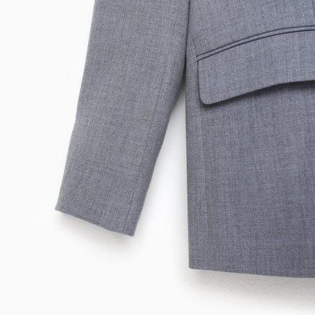 Women's jacket with a cut on the back of MIST size XS-S, color gray color-9