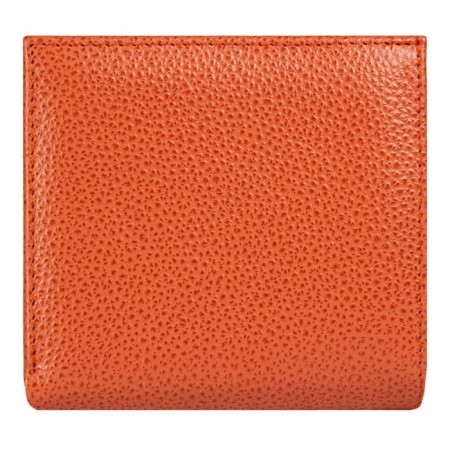 Wallet on the button, the map for maps (3)/coins/bill, coral color 10.2x9.5x3cm-3