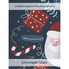 Фотошторы «Счастливый Дед Мороз», оксфорд, размер 145х180 см, 2 шт