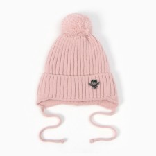 Children's hat, powder color, size 52-54