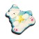 New Year's icon "Dream with Mishka", 3.7 x 4 cm