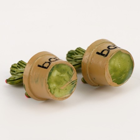Miniature Puppet "Cactus in a pot", set 2 pcs., Size 1 pc. - 1.7 × 2.5 × 1.7 cm-3