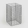 The basket-drill is folding, on wheels, 1 shelf, 40 × 40 × 80 cm, black color