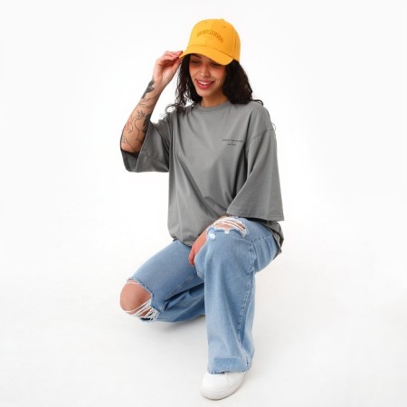 Women's cap widekend, yellow color, rr 56-8