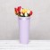 Carrying cone to flowers, light lilac 10 x 14 x 30 cm