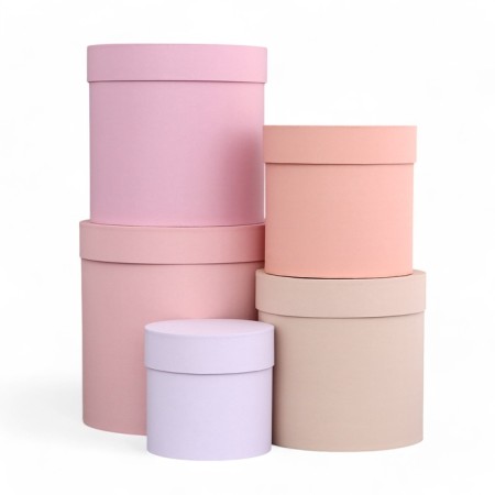 Set of round boxes 5 in 1 "Berry", 23 x 23 - 15 x 15 cm-6