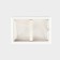 Folding box with a plastic lid "White", 16.5 x 11 x 4 cm