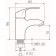 Kitchen mixer RMS SL85-001F, single-leaf, chrome