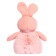 Soft toy "Knitted bunny", pink color, 38 cm