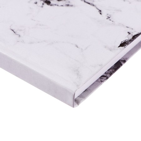 Deliciper of Leduced A5, 128 sheets "White Marble", solid cover, glossy lamination-3
