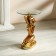 Decorative table "African with a child on the back" gold 42x42x64 cm