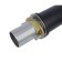 Bronze de Luxe Scandi 1451B shell mixer, single -leaf, pour 116 mm, black