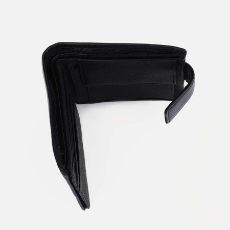 Male purse on a magnet, black color-2