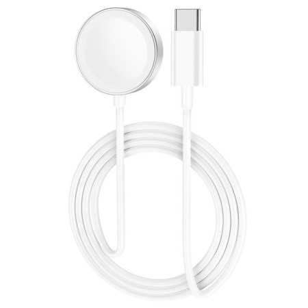 Charger for Hoco CW39C, wireless, for smart hours, Type-C, 1.2 m, 1 A, white-2