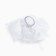 Outlet. Bant for hair on elastic band, white, 15x14 cm, princesses