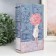 Safe Brush Tree leatherette "Girl with a bouquet" 21x13x5 cm