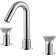 D&K Hessen Gramm DA1384101 shell mixer, two -wound, built -in, chrome