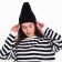 Female Winter hat, black color, size 52-56