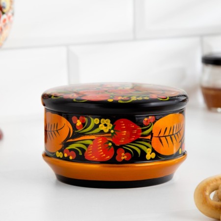 Box "Berry", large, 14 × 7 cm, Khokhloma-4
