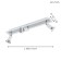 Sarria lamp, 3x5W Gu10, 3000k, 1200lm, white color, chrome