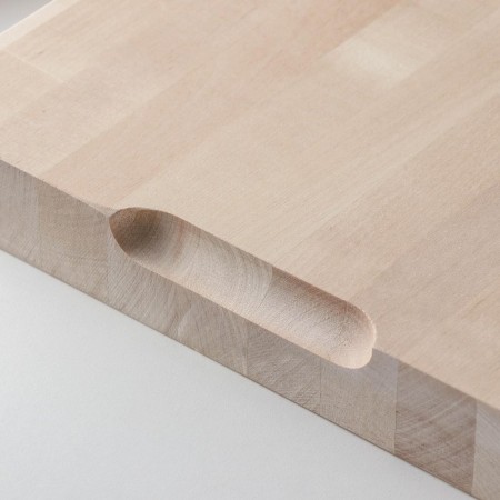Defense board ADELICA "Profi", 60 × 30 × 4cm, with metal ties and lateral handles, birch-4