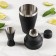 Black bar, 4 items, stainless steel