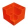 Organizer stand for the office 6 departments Orange color