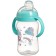 Drunker - children's impotion with soft nose "Unicorn", 270 ml., With handles, Biryuzovoy color