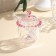Glass jar for honey and jam with a spoon "Rose", 240 ml, 9.5 × 12 cm