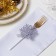 A set for the decor of the dining rooms "Snowflake", 4 pcs, gray 7x8 cm 100% p/e, felt