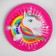 Paper plate "Unicorn and Rainbow", set of 6 pcs.
