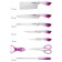 Lenardi knife set, on a stand, 9 items